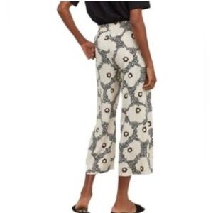 H&M Monochrome Floral Wide Leg Pants